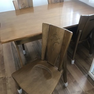 ダイニングテーブル5点セット 取りに来られる方限定