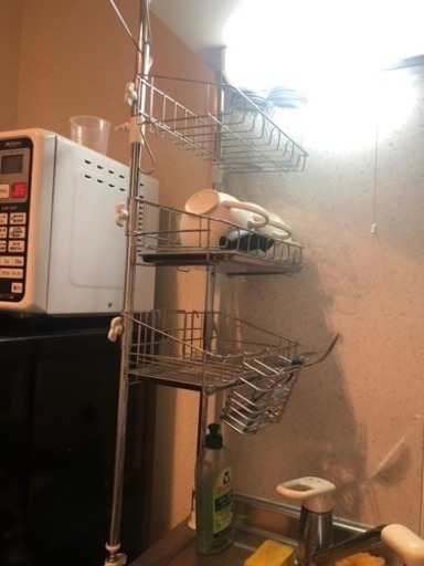 水切りラック マルチラックスリム 3段 シンク上 水回り キッチンラック キッチン収納 水受けトレー M 錦糸町の収納家具 食器棚 キッチン 収納 の中古あげます 譲ります ジモティーで不用品の処分