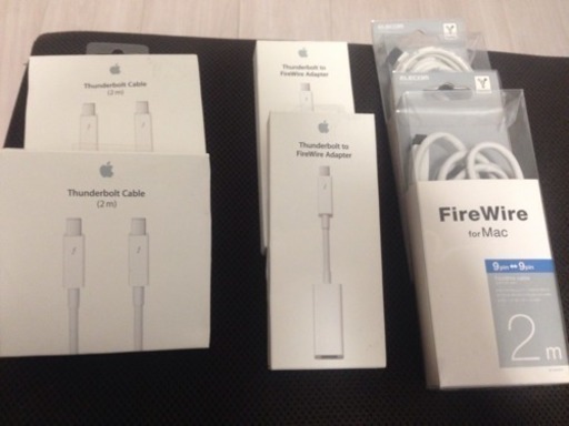 Macケーブル（Thunderbolt Cable  FireWire Adaptor)