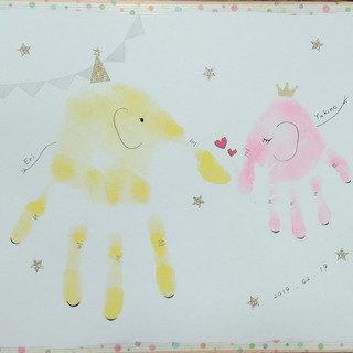 ららぽーと甲子園 子どもの成長を作品に♡手形アートの紹介 - ワークショップ