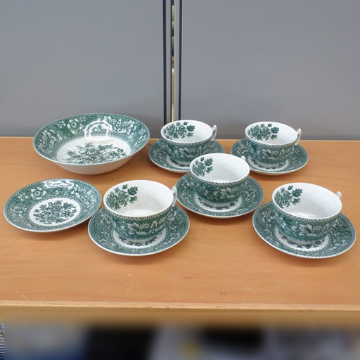 PayPay対応 カップ＆ソーサー ウェストミンスター ウッド＆サンズ WOOD＆SONS WESTMINSTER C/S 5客+ソーサー1枚+ボウル1枚セット イギリス製　札幌市西区西野
