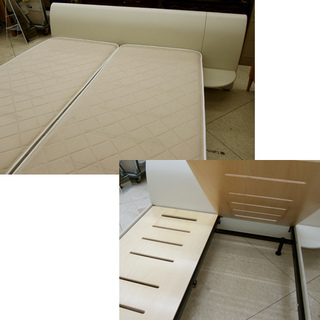 アルフレックス FRUTTA クイーンベッド フルッタ サイドテーブル/マットレス付 西宮の沢