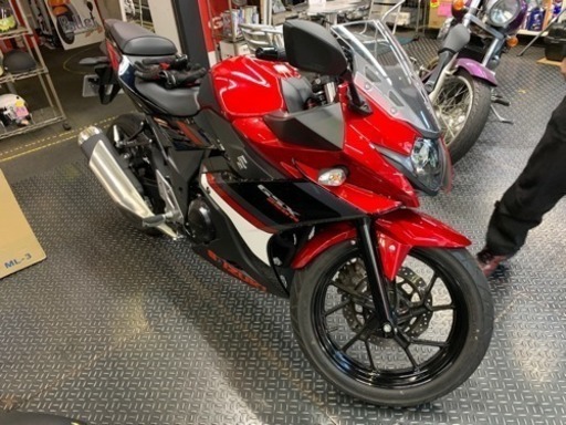新車購入3ヶ月GSX250R 走行3500km ETC,USB, バーステー付
