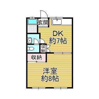 ◆室内改装済み　即入居可能【久米田駅 徒歩14分 　3階 １ＤＫ】