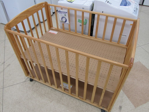 KATOJI ベビーベッド/赤ちゃん用ベッド ~24か月まで対応 マットサイズ70×120 育児/子育て/新生児 宮の沢