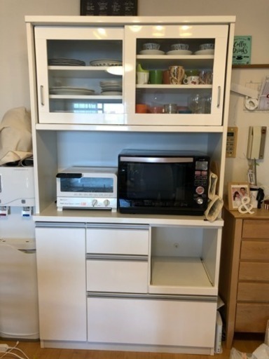 キッチンボード 食器棚  104cm幅