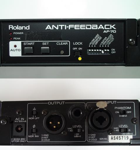 Roland / ANTIーFEEDBACK / AF-70」×3個セット（ユニットケース付
