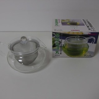 ハリオ 耐熱ガラス 茶茶急須 丸 450ml
