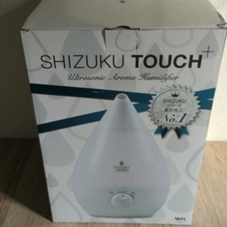 【交渉中】アロマ加湿器 SHIZUKU touch+（超音波式、白）
