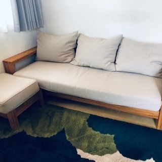 unico breath 3人掛けソファオットマンセット