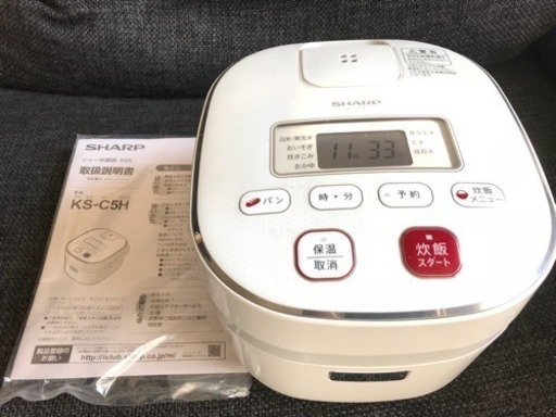 SHARP 炊飯器 3合 パン焼機能付 2014年製
