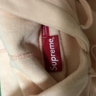  supreme box logo ピーチ size L