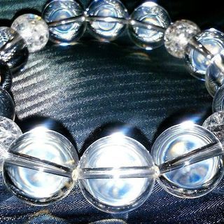 身守り念珠ブレスレット🕉天然水晶 運気改善祈祷入れ