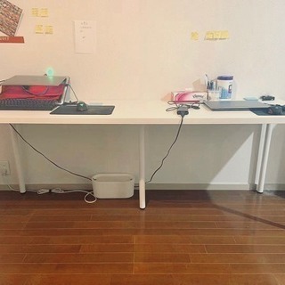 ikea 白い パソコンテーブル 学習机