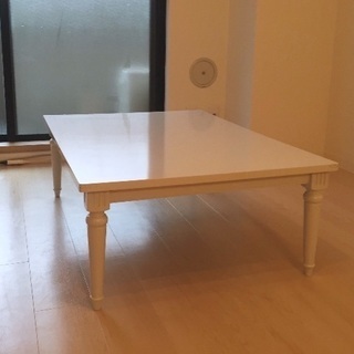 白テーブル・コタツ机 