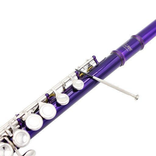 ちょっと珍しいパープル色のフルート （付属品7点付）初心者・入門