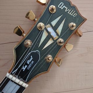 Gibson ピックアップ搭載 Orville Les Paul custom 仕様変更あり