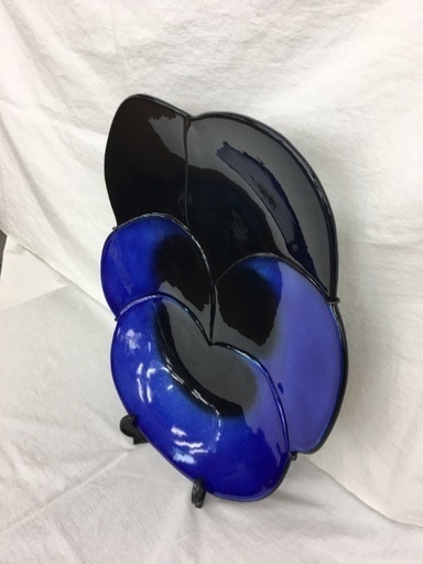 ARABIA viola 飾り皿