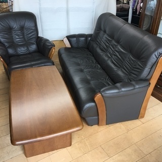 ｟中古｠リビング  ソファ3点セット