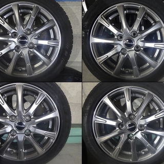 0002■ワゴンR (CBA-MH22S)装着 165/55R14 アルミホイール＋サマータイヤ4本