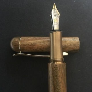 万年筆 綠檀木
