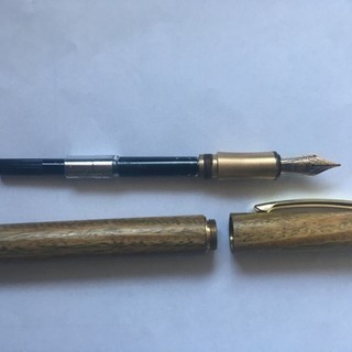 万年筆 綠檀木