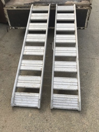 建設機械■アルミブリッジ■日軽金アクト■08-C6-30W■有効幅300mm★800kg★ 管理番号22704