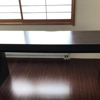 中古 パソコンデスク ダークブラウン 学習机 150×45×71...