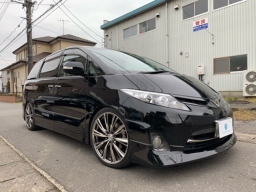 H23 エスティマ 2 4 アエラス Gエディション 車高調 インチaw モデリスタfスポイラー 両側パワスラ フリップダウンモニター エイムオートサービス 水海道のエスティマの中古車 ジモティー
