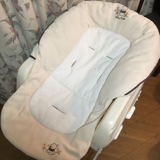 ハイローチェア 電動 メロディー コンビ プーさんカバー付