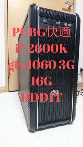 ゲーミングPC i7 2600K/gtx1060 3G/16G/HDD1T