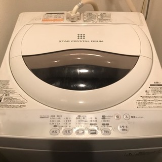 2014年製 TOSHIBA  洗濯機 5kg スタークリスタル...