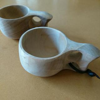 木製カップ 北欧 Kuksa 中古