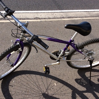 青色マウンテンバイク中古整備済