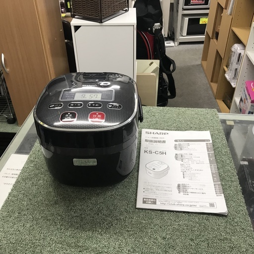 保証付き　シャープ　炊飯器　KS-C5H-B   リサイクルショップウルカウ　高津
