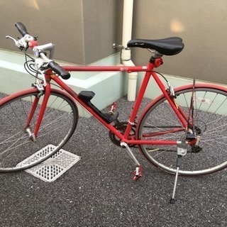 クロスバイク！自転車！ロードバイクの入門でいかがですか？今なら鍵付き！