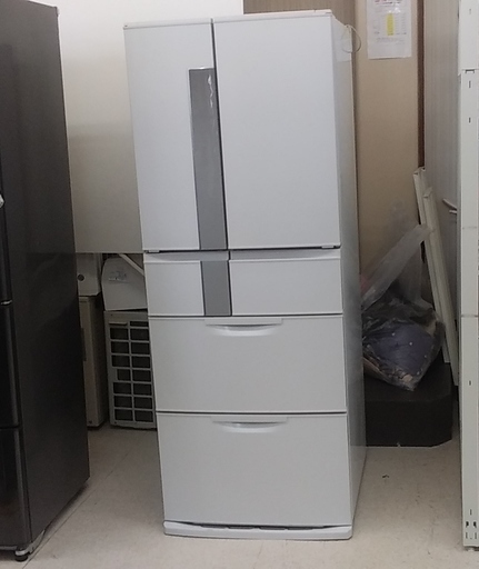 三菱/MITSUBISHI 6D冷蔵庫 MR-JX48LX-W1 475L 2014年製【ユーズドユーズ名古屋天白店】