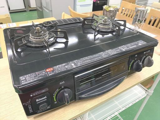 中古 RC0268 リンナイ ガステーブル KGK562SBL 都市ガス用 2015