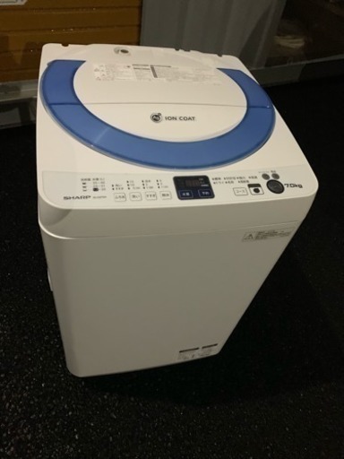 送料込 シャープ 7kg 洗濯機 ES-GE70N-A