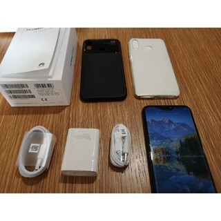 p20 lite simフリー ブラック 32GB 付属品 フィルム ケース付 美品