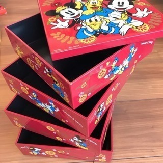 【ディズニー】重箱＆取り皿5枚