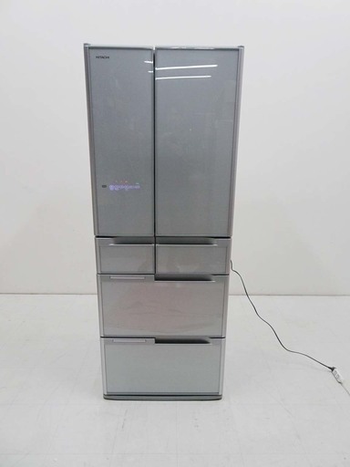 1年保証 HITACHI 日立 大型冷蔵庫 真空チルド R-G5200D(XS）517L  2014年製