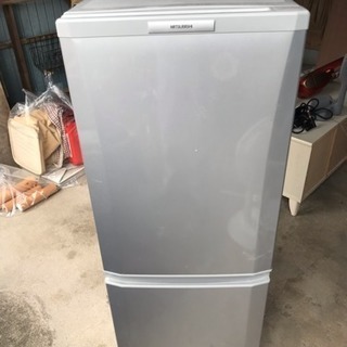 三菱 ノンフロン冷凍冷蔵庫 MR-P15W ホワイト 2012年製