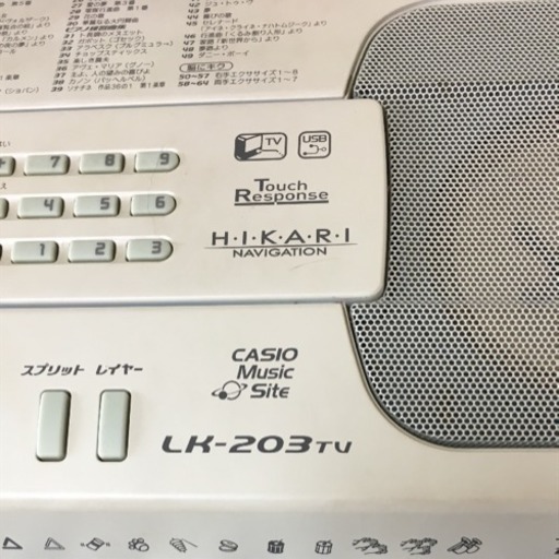 カシオ電子ピアノ キーボード LK203TV スタンド\u0026説明書付き