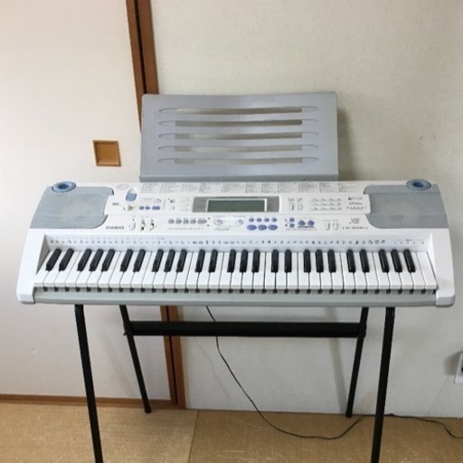 カシオ電子ピアノ キーボード LK203TV スタンド\u0026説明書付き