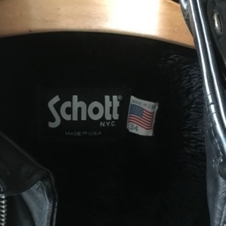 schott  立襟シングルライダース641 サイズ34