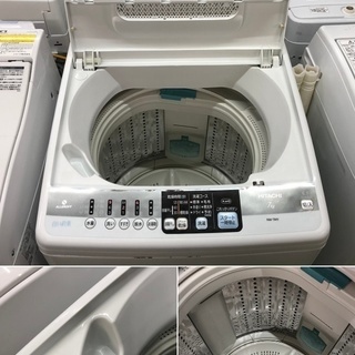 美品【 HITACHI 】日立 白い約束 洗濯7.0㎏ 全自動洗濯機エアー ...
