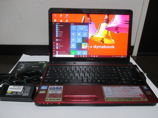 【美品です】東芝dynabook T451/57DR Corei7／メモリー2GB／新品SSD 24０GB／ ノートパソコンリカバリー済 中古動作品