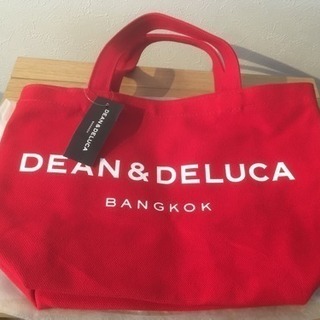 DEAN&DELUCA (ディーンアンドデルーカ) バンコク限定 トートバッグ・赤 DEAN&DELUCA (ディーンアンドデルーカ) バンコク限定 トートバッグ・赤