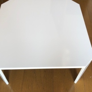 ikea　ローテーブル　折り畳み式　白　保管品キレイ　６０ｃｍ×...
